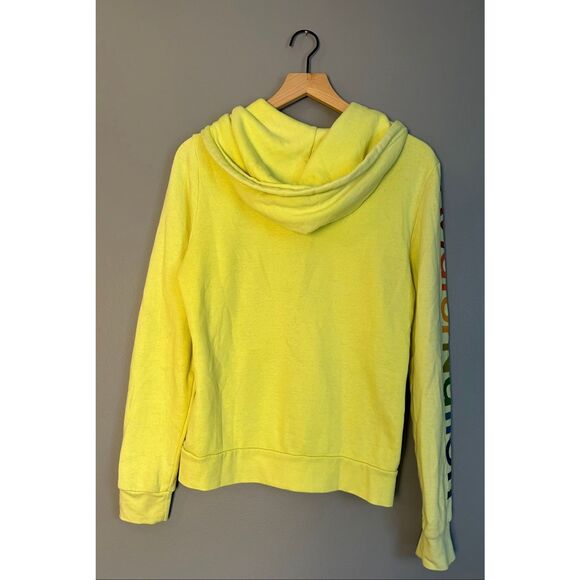 Aviator Nation Women’s Full Zip Hoodie - Neon Yellow - M - READ - Picture 3 of 12